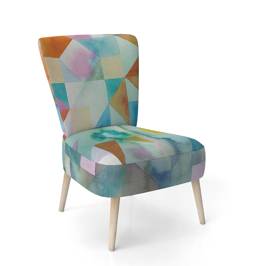 Designart 'Modern Patchwork' Upholstered Modern Accent Chair