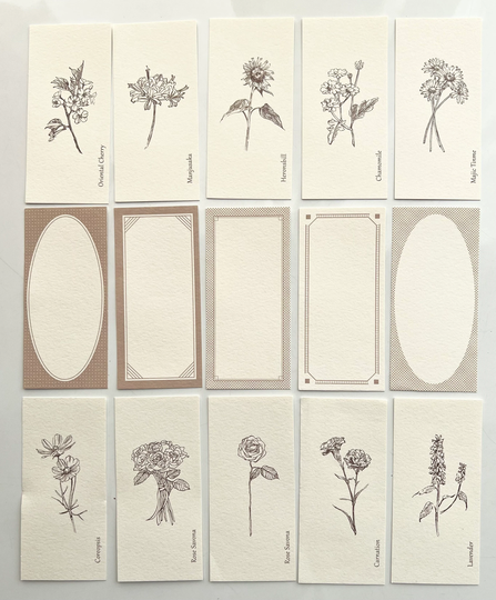 Floral Ephemra, Junk Journal Ephemera, Scrapbooking, Journaling Supplies