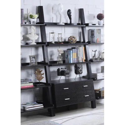 Nancee 4-drawer Storage Bookcase Cappuccino