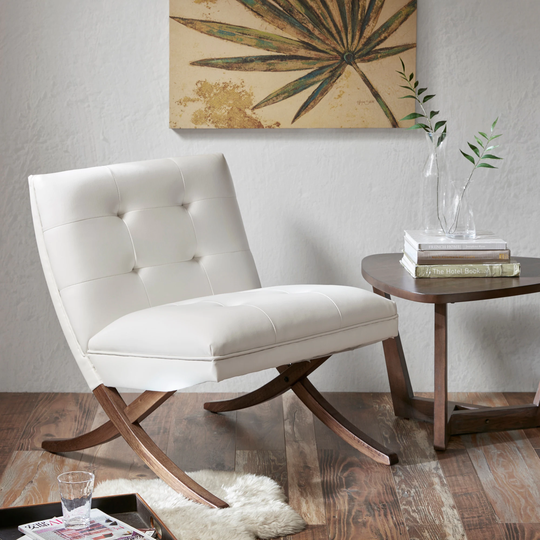 Carson Carrington Rapina White/Cream Chair Lounge Chair