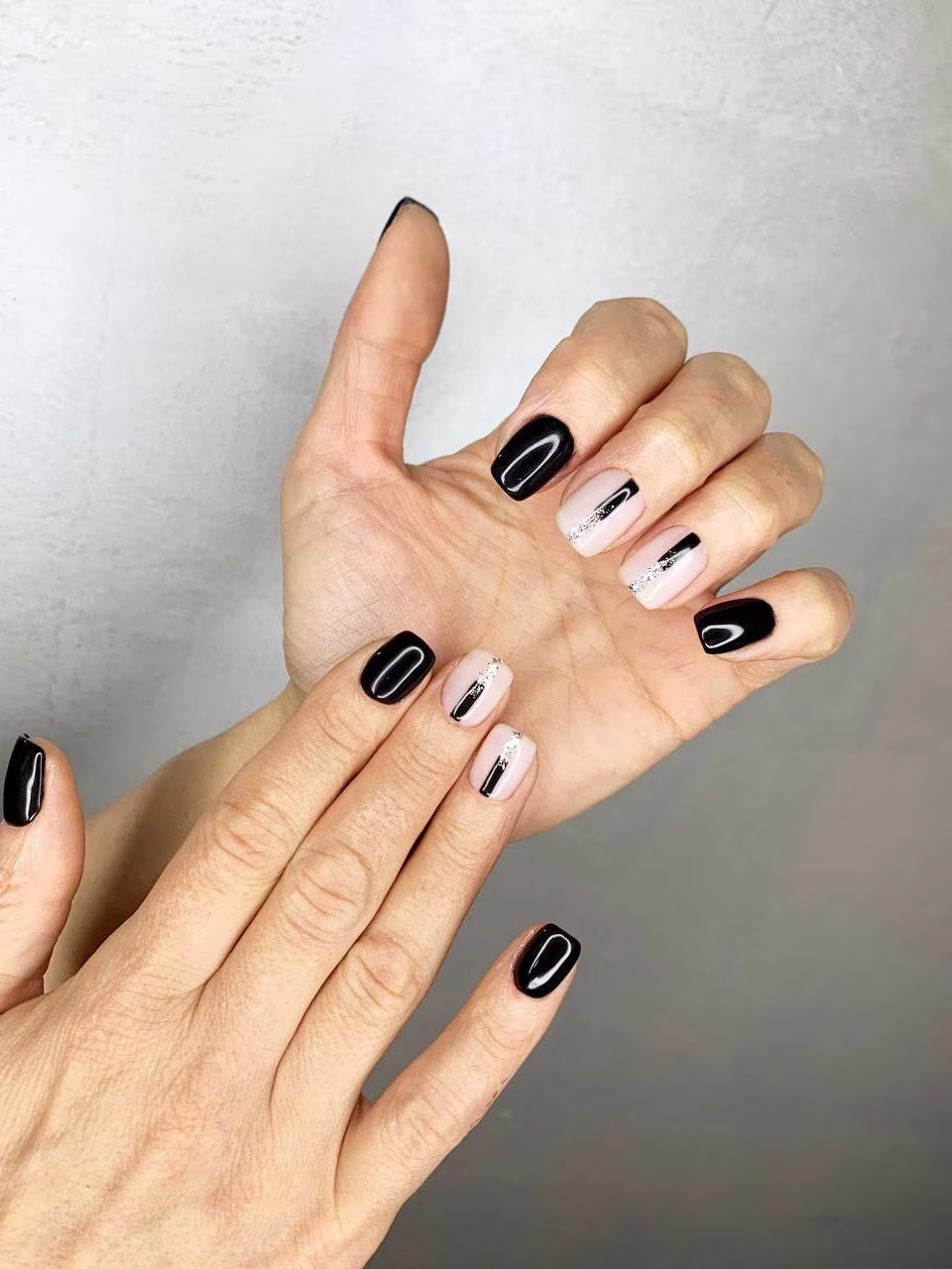 Minimalist Nails Press On Abstract False Short Glue Fake Long Reusable Acrylic Square Toenails