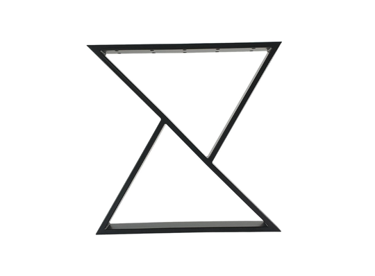 Metal Dining Table Legs | Set Of 2 X-Shape. Modern Steel Legs. Desk Legs. 28" Legs For Kitchen Table By Stalovestudio