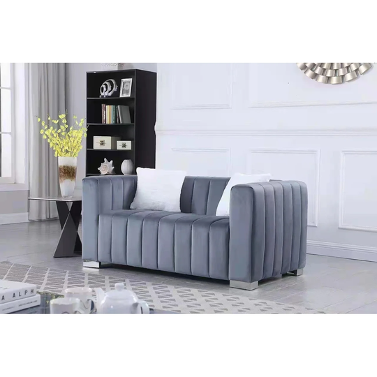 Modern Velvet Upholsted Sofa, Loveseater for Living Room