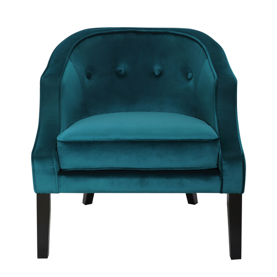 Silver Orchid Nazimova Velvet Accent Chair