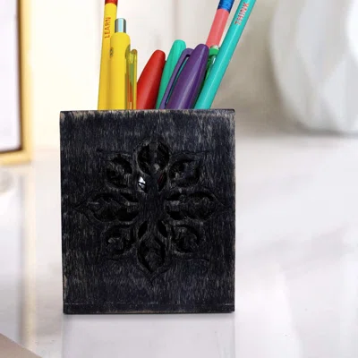 Wooden Pen Holder