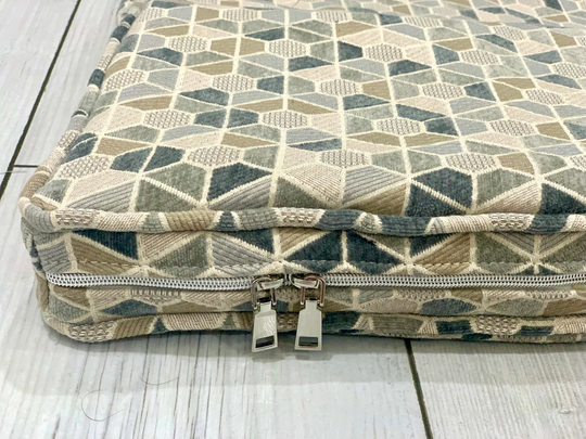 Customer Own Material - Custom Cushion Cover With Zipper & Piping/ Couch, Bench, Camper, Rv Cover