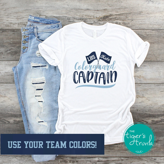 Color Guard Shirt, Flag Corp, School Colorguard Gifts, High Band, Spinner, Captain, Captain Shirts, Marching Band