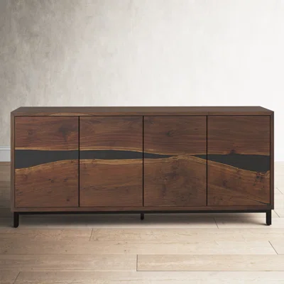 Rundle 68.9'' Wide Acacia Solid Wood Sideboard