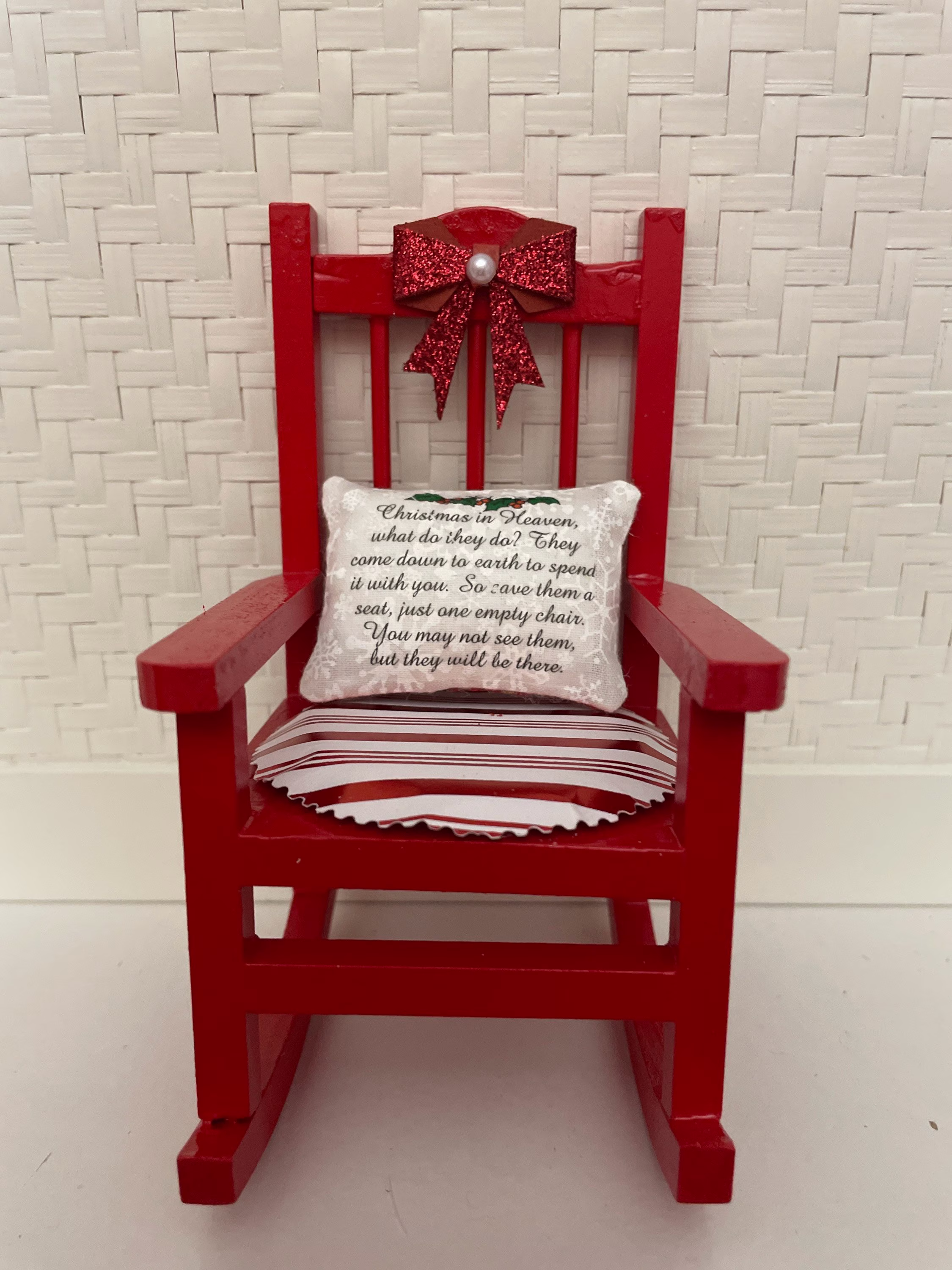 Christmas in Heaven Memorial Empty Chair Loved One Heaven Deceased Ones