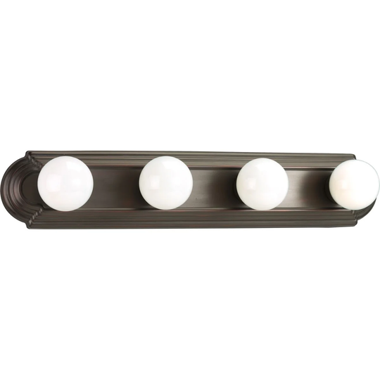 Progress Lighting Bronze 4-light Antique Bronze Bath Light- Wall Mount Only