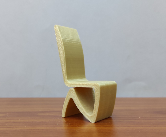 Corrugated Chair #2, 1 /12 -1/24 Scale, Miniature Replica, Collectable, Dollhouse Furniture, Modern Art Design, Famous Iconic Chairs 70's