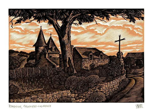 Depool, John. 1980 Original Pencil Signed Woodblock. Gallery Coa