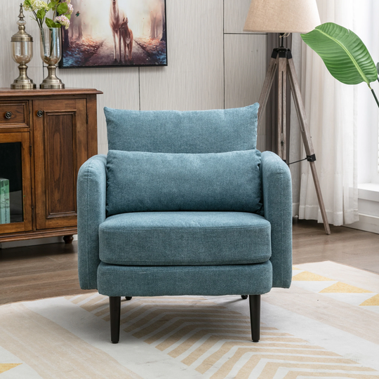 Aoolive Armchair Accenting Chair with Solid Wood Legs