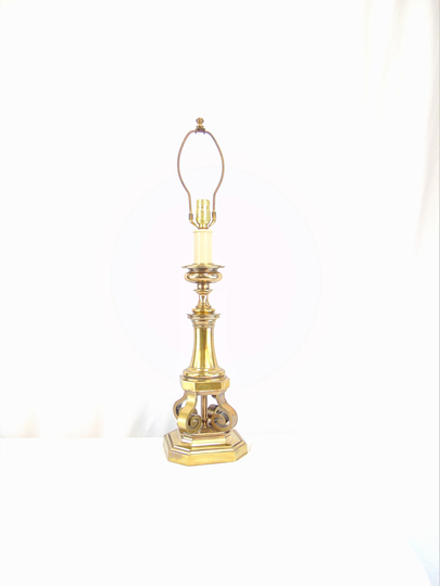 Vintage Classical Brass Table Lamp By Stiffel