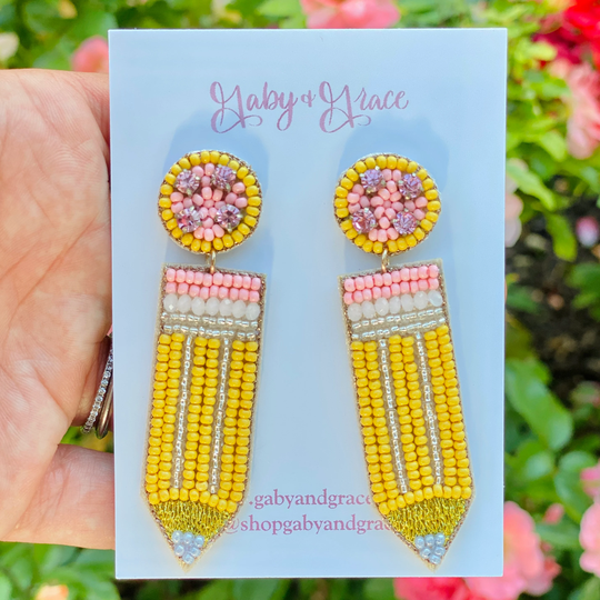 Teacher Pencil Earrings, Gifts, Back To School Gifts, Appreciation