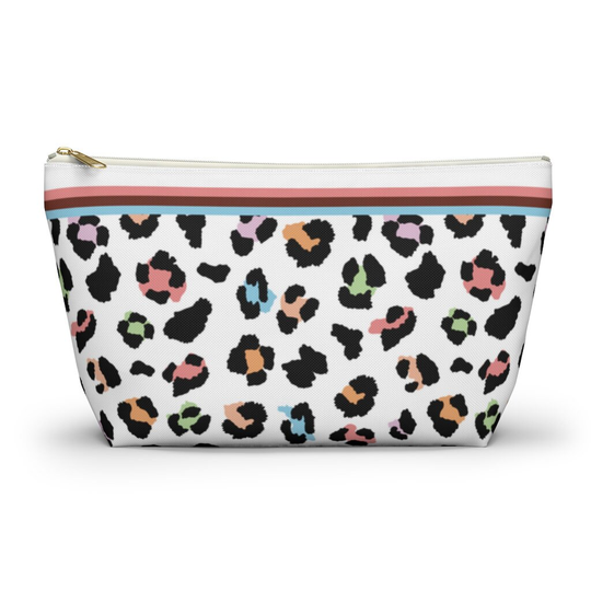 Colorful Animal Print Make Up Pouch, Bag, Case T Bottom Accessory Pouch Pencil Cosmetic Bag Gift For Her Storage