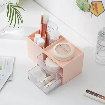 Desk Organizer And Accessories, Pencil Holder, Desktop Organization, Supply Organizer With 2 Drawers .Simple Design Desktop Stationery Storage Suit Fo