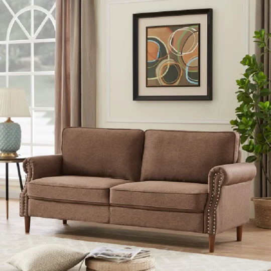 brown sofa