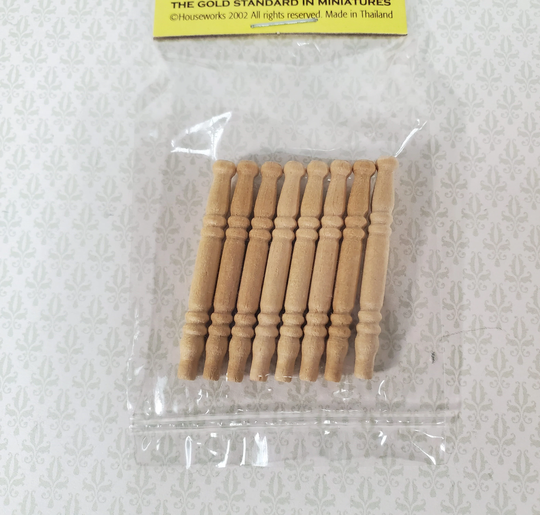 Dollhouse Chair Legs Spindles Small Wood For Building X8 112 Scale 1 3/8" Long Hw12017