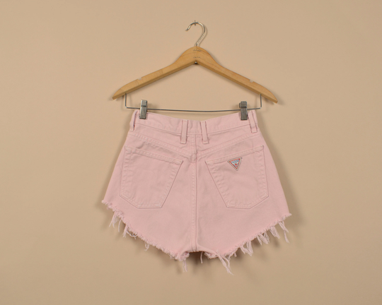 Guess Size 25 Light Pink Vintage Denim Cutoff Shorts