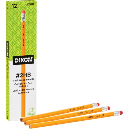 Wholesale Wood Pencils: Discounts on Dixon Woodcase No.2 Eraser Pencils DIX14402