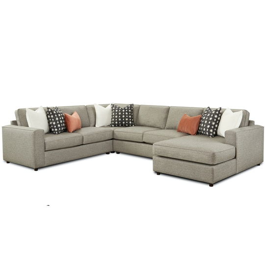 Monroe Ash Grey Modular Stationary Sectional Sofa