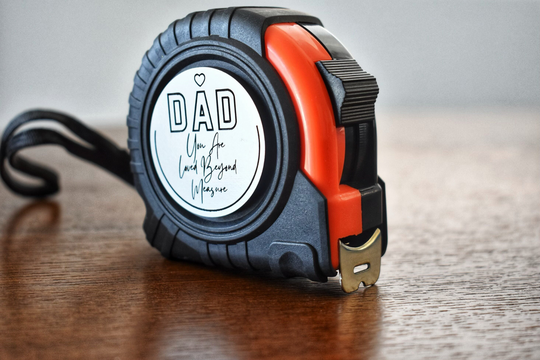 Loved Beyond Measure | Engraved Fathers Day Tape Gift Personalized For Dad Grandpa Papa Tool