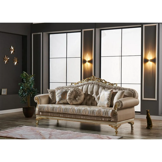 Lokti Mid-Century Modern 88" Wide Sofa