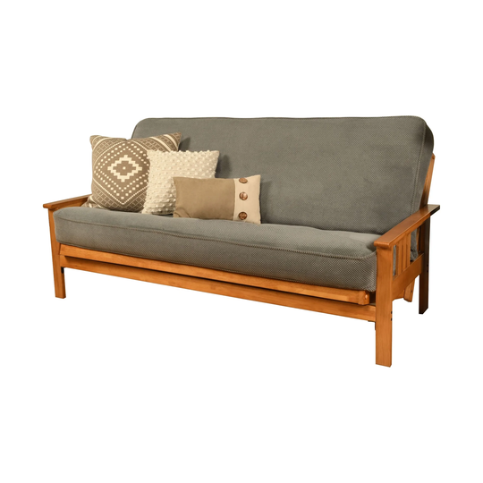Somette Monterey Sofa in Butternut Finish with Removable Mattress Cover