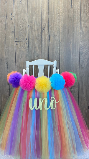 Fiesta First Birthday High Chair Tutu, 1st Highchair, Fiesta, Girl, Mexican, Cactus Party, Uno, Cinco De Mayo, Taco Party