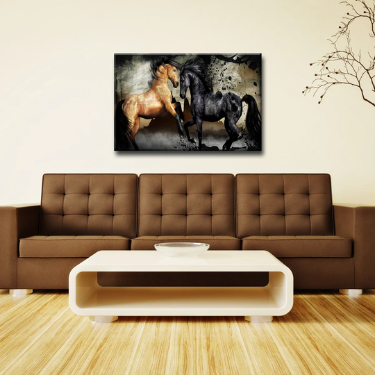 Equestrian Saddle Ink I' ArtPlexi by Ready2HangArt - Multi-color