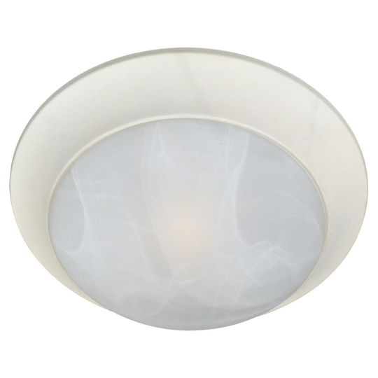 Maxim Marble Shade 1-light White Essentials 5850 Flush Mount Light