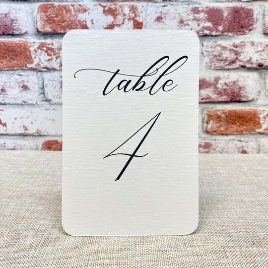 Wedding Table Number | 4 X 6