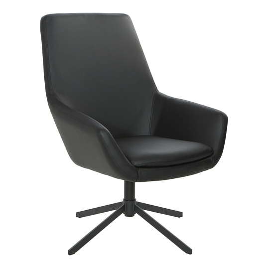 Swivel Office Chair with Black Nylon Base