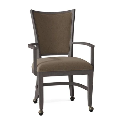 Hamlin Upholstered King Louis Back Arm Chair