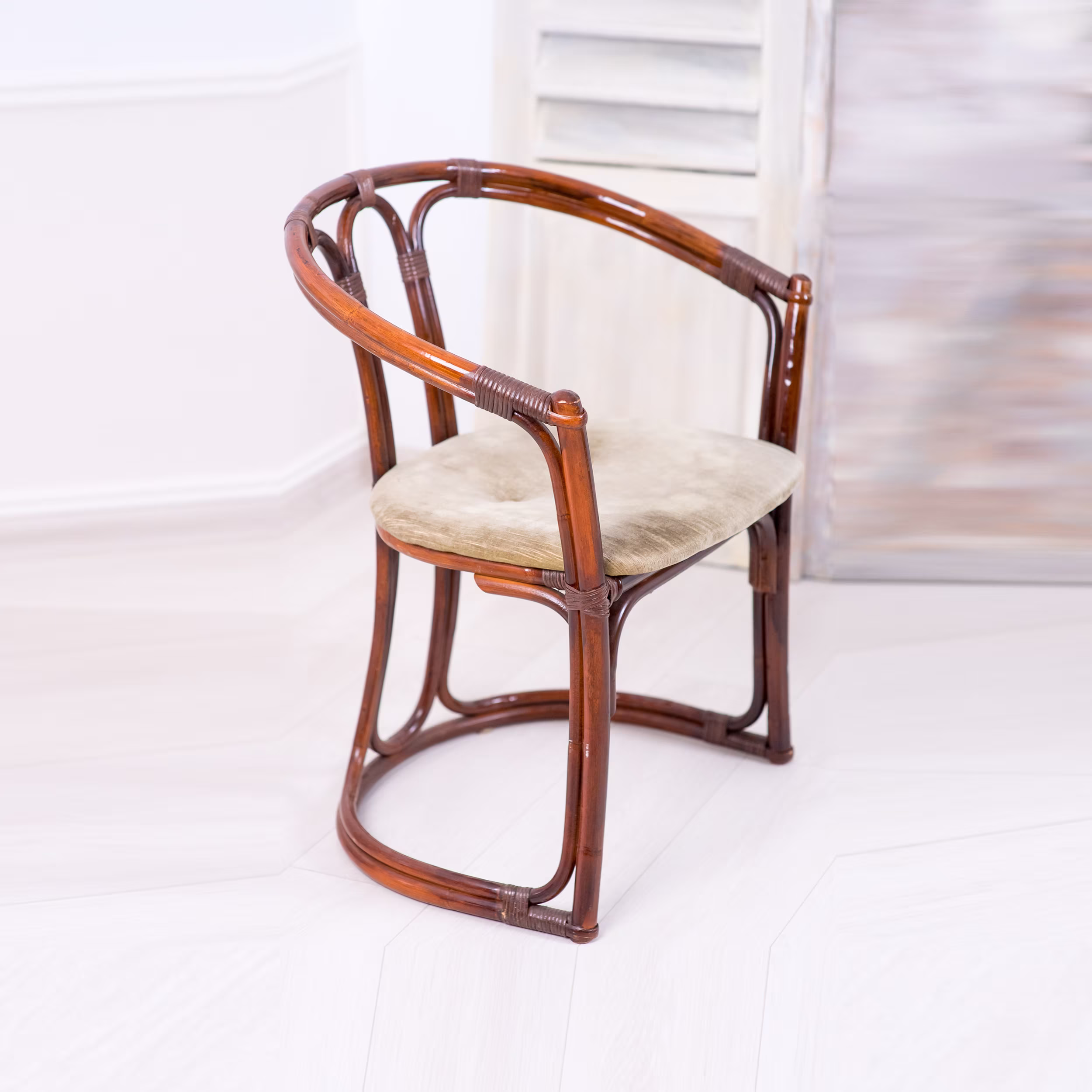 Vintage Bamboo Chairs/ Mid Century Rattan Chair/ Mid Furniture/