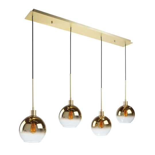 Artcraft Morning Mist 4-Light Kitchen Island Light in Gold