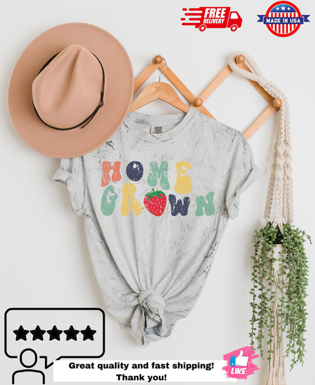 strawberry Shirt Comfort Colors Tye Dye Good Energy Shirt Aesthetic Clothes Oversized T Home Grown