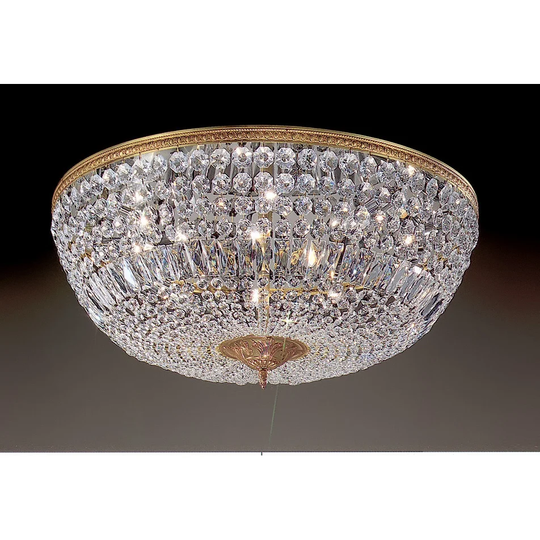 Classic Lighting 52030-OWB 12" Crystal Flushmount from the Crystal - Italian