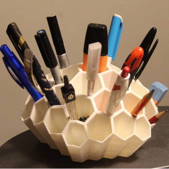 Honeycomb Pencil Holder | Desk Organizer Tool Pen Pencils