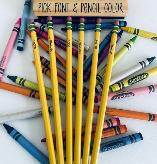 Personalized Pencils, Student Gift, Gift For Teacher #2 School Supplies, Teacher, Friend New Engraved Pencil