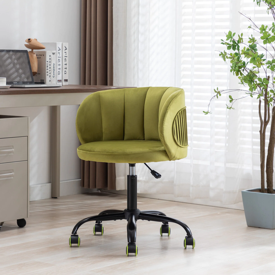 Velvet Leisure Office Chair Armchair with Rotate 360 Degrees - 23"Wx22"Dx34"H