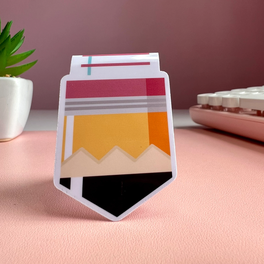 Pencil Notebook Paper Magnetic Bookmark