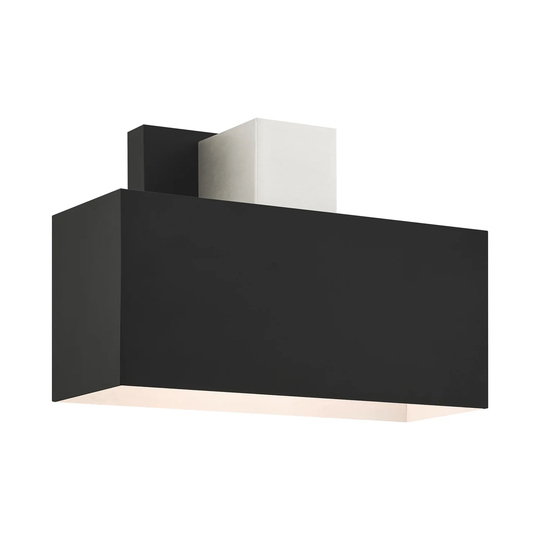 Giuseppe Lighting One Light Outdoor Wall Sconce Lynx Black - Exact Size