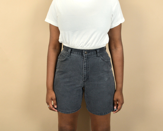 st John Bay Size 27 Faded Black Vintage Denim Shorts