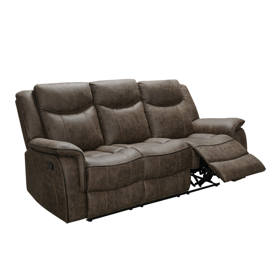 Senia Reclining Sofa in Whiskey