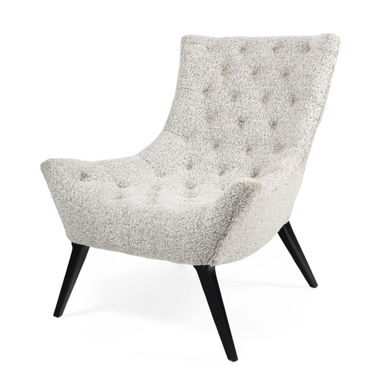 Gabor, Tufted Grey Accent Chair - 32 x 40 x 39