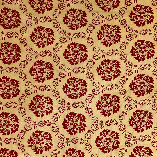 Slipcover Vintage French Chair Slip Cover C 1800 18Th Century Hand Block Printed Medallion Patterns