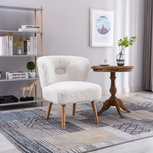 Upholstery Open Back Chair for Living Room Bedroom