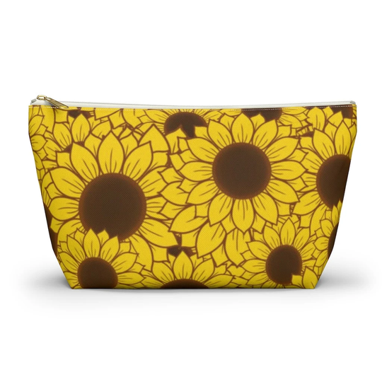 Sunflowers Pouch, Cosmetic Bag, Pencil Case